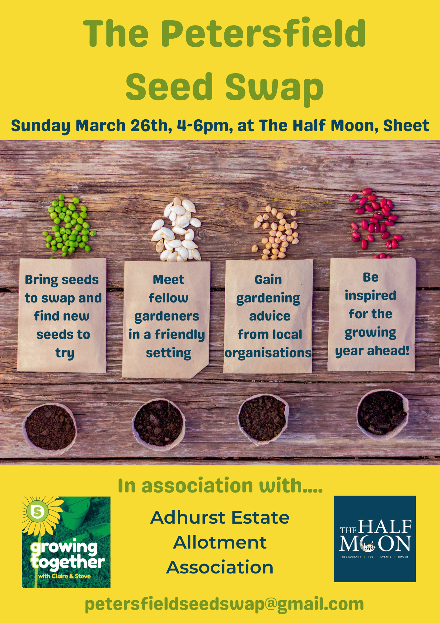 1st Petersfield Seed Swap - Sunday 26th March 2023