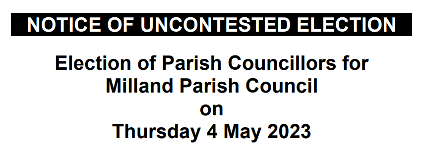 Uncontested Election