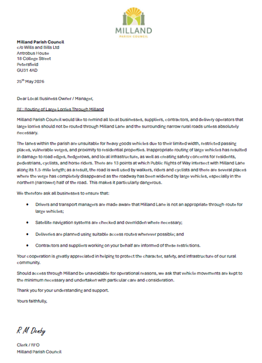 MPC Open letter to local businesses